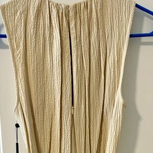 Classic Calvin Klein Neutral Dress- Sleeveless with Belt